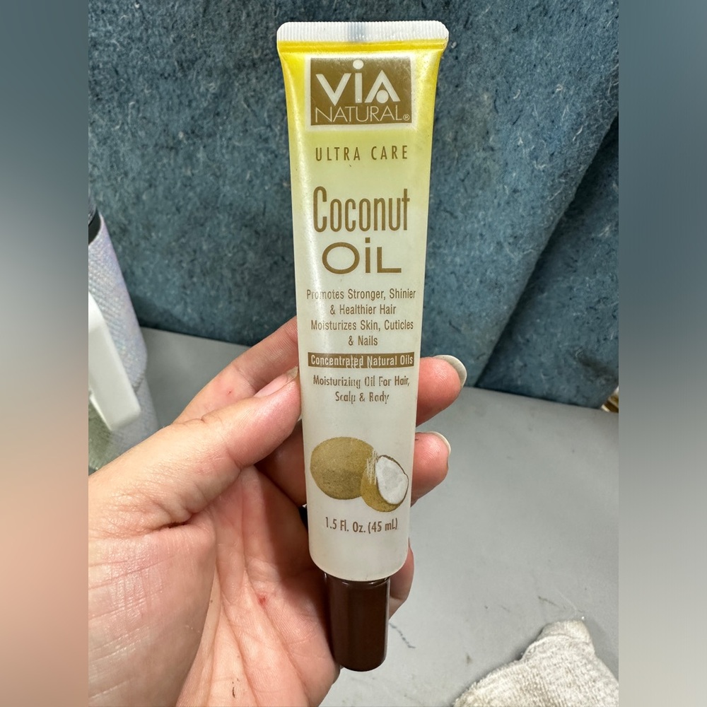 ViA Natural Ultra Care Coconut Oil Moisturizing for Hair Body Skin Nails New